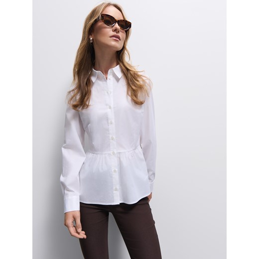 Mohito - Biała koszula - biały ze sklepu Mohito w kategorii Koszule damskie - zdjęcie 187353143