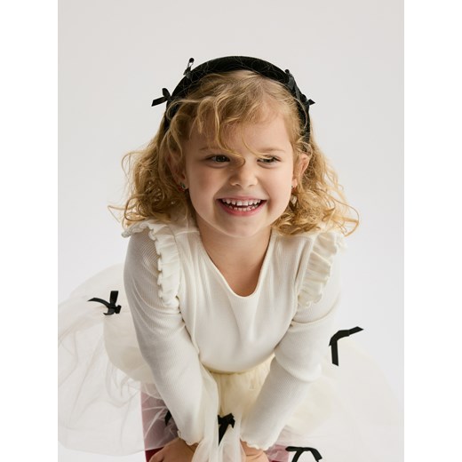 Reserved - Bluzka z falbanami - złamana biel ze sklepu Reserved w kategorii Bluzki dziewczęce - zdjęcie 187353430