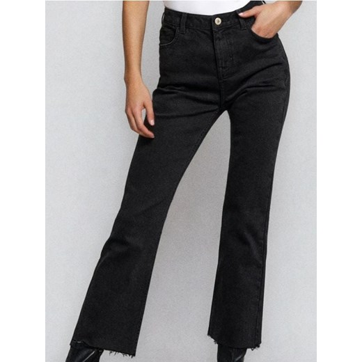 Sinsay - Jeansy kick flare - czarny ze sklepu Sinsay w kategorii Jeansy damskie - zdjęcie 187353884