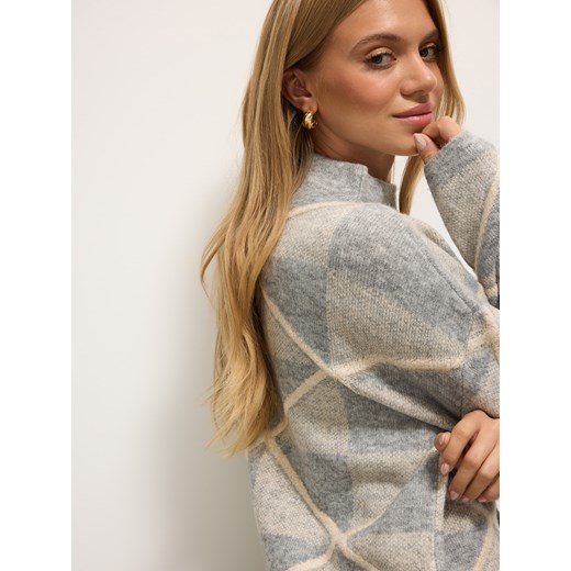 Mohito - Sweter z golfem - szary ze sklepu Mohito w kategorii Swetry damskie - zdjęcie 187354753