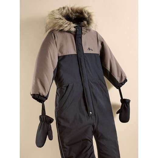 Reserved - Ocieplany kombinezon z rękawiczkami - granatowy ze sklepu Reserved w kategorii Kombinezony i kurtki - zdjęcie 187354891