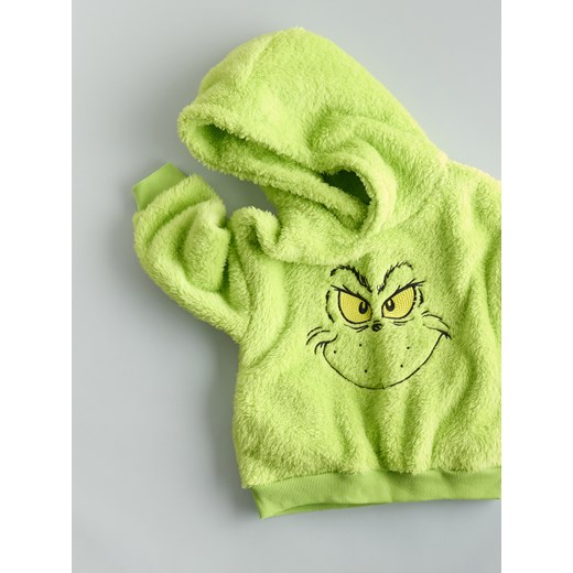 Reserved - Świąteczna bluza Grinch - zielony ze sklepu Reserved w kategorii Bluzy chłopięce - zdjęcie 187356511