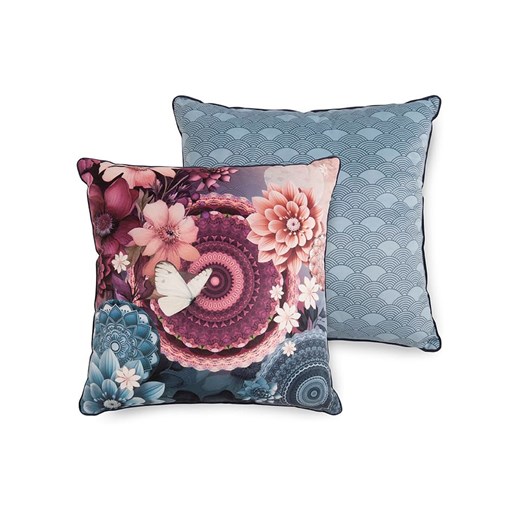 Hip Poduszka &quot;Asher&quot; w kolorze niebiesko-fioletowym ze sklepu Limango Polska w kategorii Poduszki dekoracyjne - zdjęcie 187356694