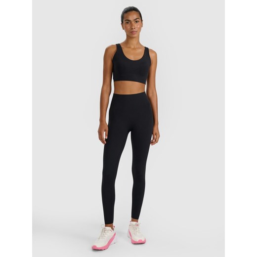 Damskie legginsy treningowe 4F 4FWMM00TFTIF415 - czarne ze sklepu Sportstylestory.com w kategorii Spodnie damskie - zdjęcie 187358672