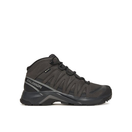 Trekkingi Salomon X-Adventure Recon Mid Gore-Tex L47809100 Szary ze sklepu eobuwie.pl w kategorii Buty trekkingowe męskie - zdjęcie 187359124