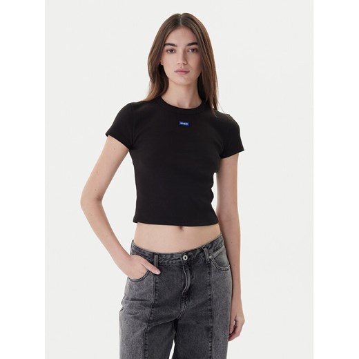 Hugo T-Shirt Baby 50510749 Czarny Slim Fit ze sklepu MODIVO w kategorii Bluzki damskie - zdjęcie 187359350