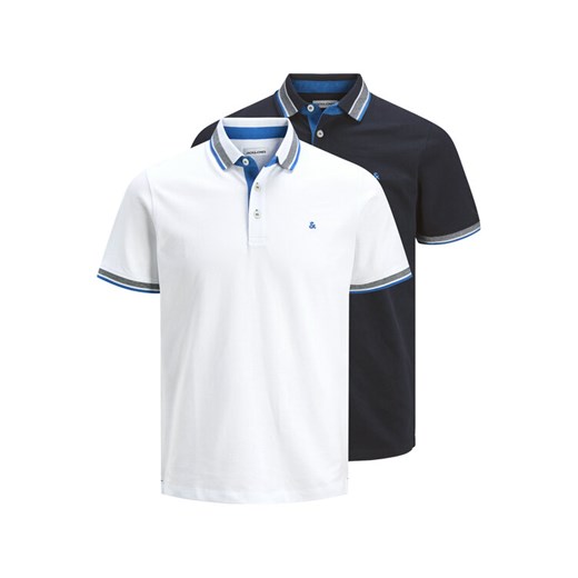 Jack & Jones Komplet koszulek polo Paulos 12191216 Kolorowy Slim Fit ze sklepu MODIVO w kategorii T-shirty męskie - zdjęcie 187359381