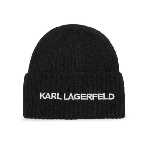 KARL LAGERFELD Czapka 246W3411 Czarny ze sklepu MODIVO w kategorii Czapki zimowe damskie - zdjęcie 187359444