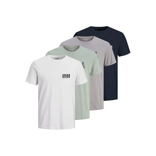 Jack & Jones Komplet t-shirtów Geplas 12288304 Kolorowy Regular Fit ze sklepu MODIVO w kategorii T-shirty męskie - zdjęcie 187359461