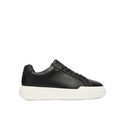 Calvin Klein Sneakersy Chunky Cupsole Laceup Lth Bt Aop YW0YW02036 Czarny ze sklepu MODIVO w kategorii Buty sportowe damskie - zdjęcie 187359472