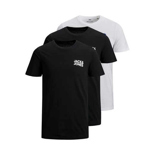 Jack & Jones Komplet t-shirtów Corp Logo 12191762 Czarny Slim Fit ze sklepu MODIVO w kategorii T-shirty męskie - zdjęcie 187359520