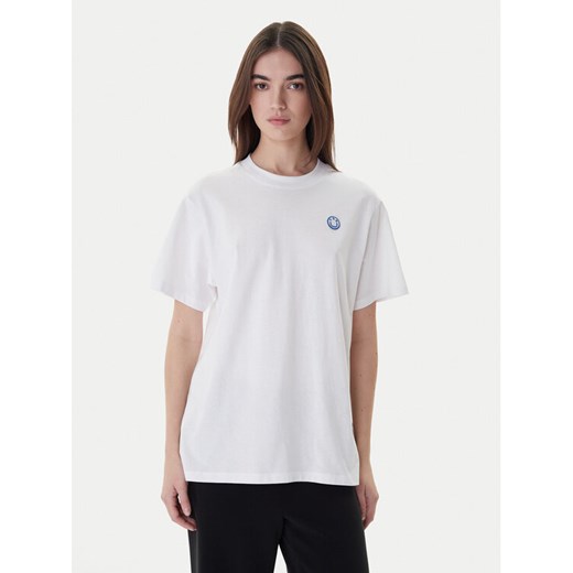 HUGO T-Shirt Vintage 50518139 Biały Relaxed Fit ze sklepu MODIVO w kategorii Bluzki damskie - zdjęcie 187359560