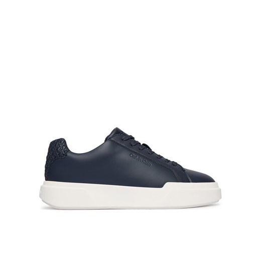 Calvin Klein Sneakersy Chunky Cupsole Laceup Lth Bt Aop HM0HM02070 Granatowy ze sklepu MODIVO w kategorii Buty sportowe męskie - zdjęcie 187359591