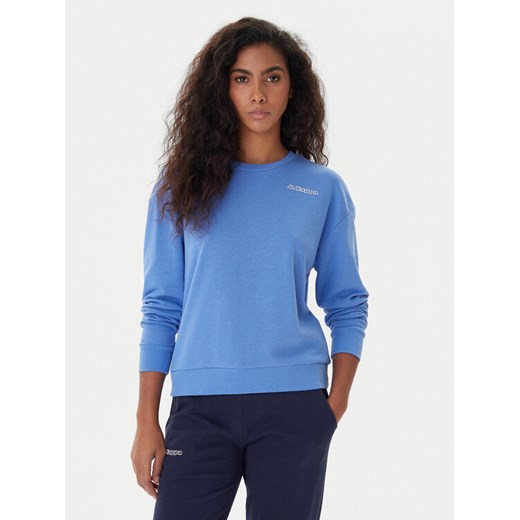 Kappa Bluza Logo Fekka 371M5EW Niebieski Regular Fit ze sklepu MODIVO w kategorii Bluzy damskie - zdjęcie 187359643