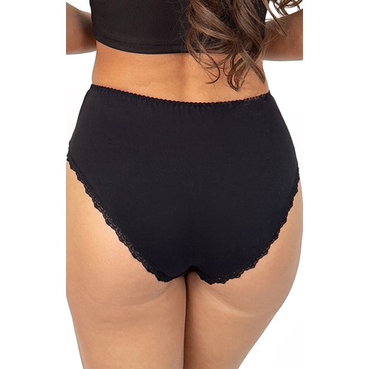 Donna figi damskie z wysokim stanem czarne 246, Kolor czarny, Rozmiar S, Donna ze sklepu Primodo w kategorii Majtki damskie - zdjęcie 187360724