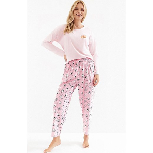 Bawełniana piżama damska Tori 3510, Kolor różowy-wzór, Rozmiar S, Taro ze sklepu Primodo w kategorii Piżamy damskie - zdjęcie 187360862