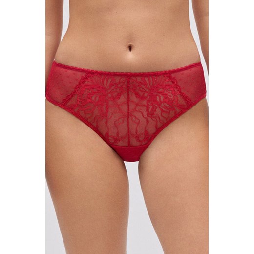 Czerwone koronkowe figi damskie midi CHRISTMAS 10798, Kolor czerwony, Rozmiar L, YSABEL MORA ze sklepu Primodo w kategorii Majtki damskie - zdjęcie 187360891