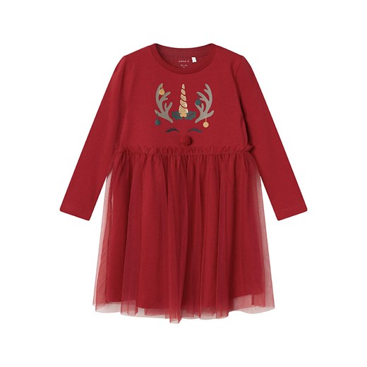 name it Sukienka &quot;Rjul&quot; w kolorze czerwonym ze sklepu Limango Polska w kategorii Sukienki dziewczęce - zdjęcie 187361163
