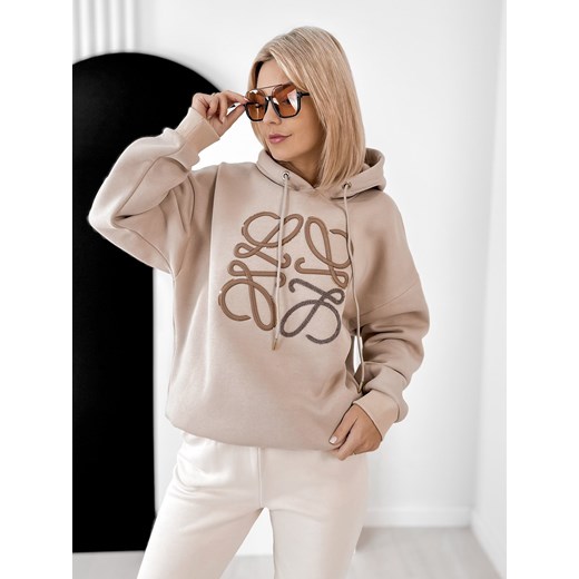 bluza vicenza beżowa one size ze sklepu UBRA w kategorii Bluzy damskie - zdjęcie 187361171