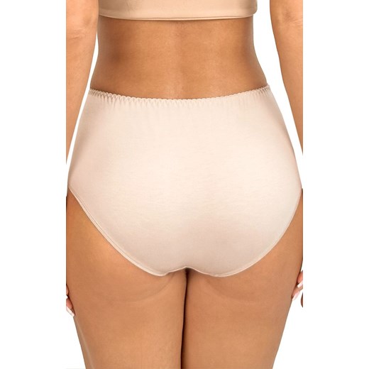 Donna figi damskie pełne z wysokim stanem beżowe 239, Kolor beżowy, Rozmiar S, Donna ze sklepu Intymna w kategorii Majtki damskie - zdjęcie 187361241