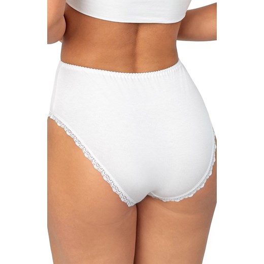 Donna figi damskie z wysokim stanem białe 246, Kolor biały, Rozmiar S, Donna ze sklepu Intymna w kategorii Majtki damskie - zdjęcie 187361250