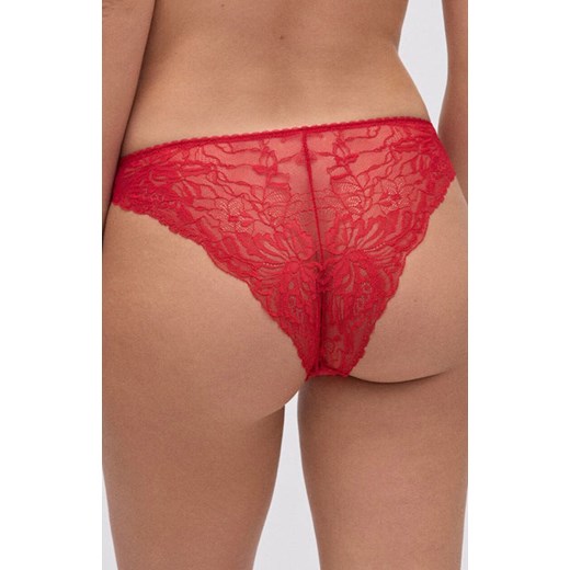 Figi damskie brazyliany koronkowe czerwone CHRISTMAS 10797, Kolor czerwony, Rozmiar L, YSABEL MORA ze sklepu Intymna w kategorii Majtki damskie - zdjęcie 187361322