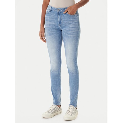 Guess Jeansy W2YA46 D4Q01 Niebieski Skinny Fit ze sklepu MODIVO w kategorii Jeansy damskie - zdjęcie 187362630