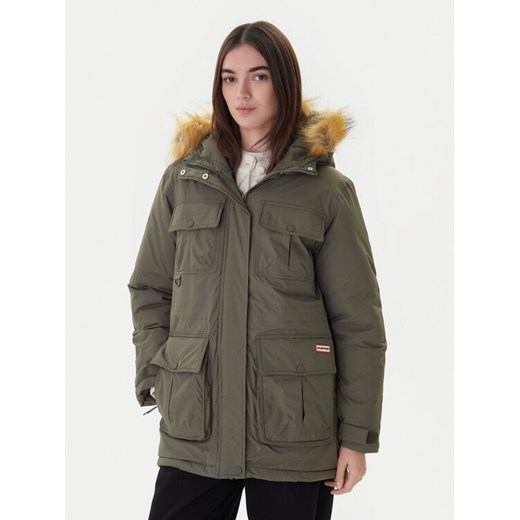 Hunter Parka Glyder HARW0014252 Zielony Regular Fit ze sklepu MODIVO w kategorii Parki damskie - zdjęcie 187362631