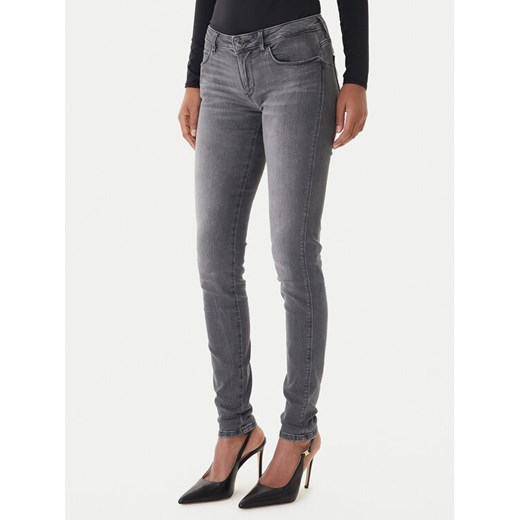 Guess Jeansy W2YAJ2 D4PZ2 Szary Skinny Fit ze sklepu MODIVO w kategorii Jeansy damskie - zdjęcie 187362663