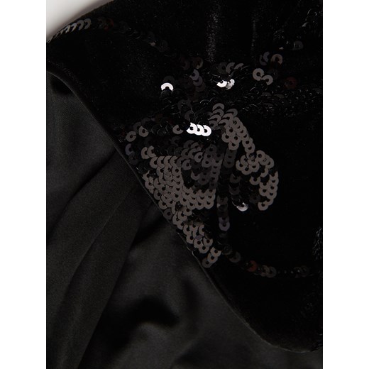 Reserved - Top halter z cekinami - czarny Reserved S Reserved