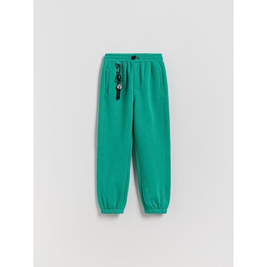 Reserved - Bawełniane spodnie jogger - miętowy ze sklepu Reserved w kategorii Spodnie chłopięce - zdjęcie 187363463