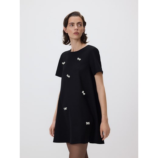 Reserved - Sukienka mini z kokardkami - wielobarwny Reserved XS Reserved