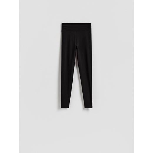 Reserved - Gładkie legginsy - czarny ze sklepu Reserved w kategorii Spodnie damskie - zdjęcie 187363894
