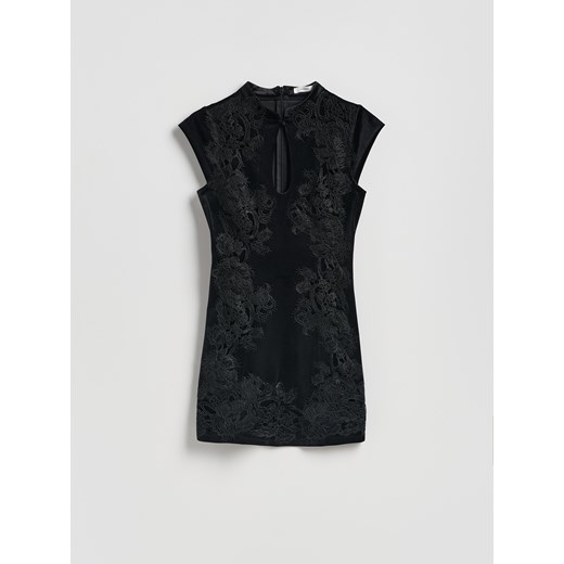 Reserved - Sukienka mini ze zdobieniem - czarny ze sklepu Reserved w kategorii Sukienki - zdjęcie 187364050