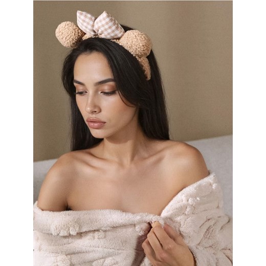 Sinsay - Opaska na głowę z uszami i kokardą - beżowy ze sklepu Sinsay w kategorii Opaski damskie - zdjęcie 187364602