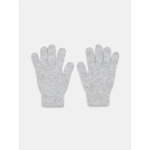Sinsay - Rękawiczki z domieszką wełny - szary ze sklepu Sinsay w kategorii Rękawiczki damskie - zdjęcie 187364611