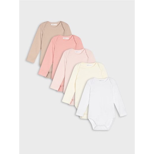 Sinsay - Bawełniane body 5-pack - biały ze sklepu Sinsay w kategorii Body niemowlęce - zdjęcie 187364621