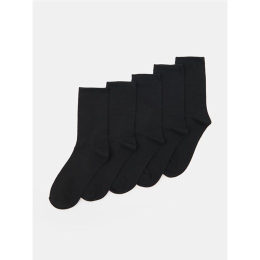 Sinsay - Skarpetki basic 5 pack - czarny ze sklepu Sinsay w kategorii Skarpetki męskie - zdjęcie 187364681