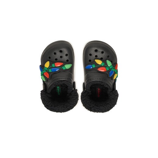 Klapki Crocs Classic Lined Holiday Lights Cgt 212027 Czarny Crocs 22_23 eobuwie.pl