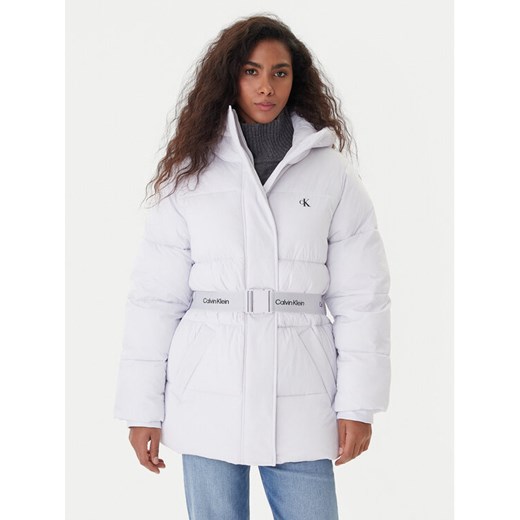 Calvin Klein Jeans Kurtka zimowa LV047D507G Fioletowy Regular Fit ze sklepu MODIVO w kategorii Kurtki damskie - zdjęcie 187365274