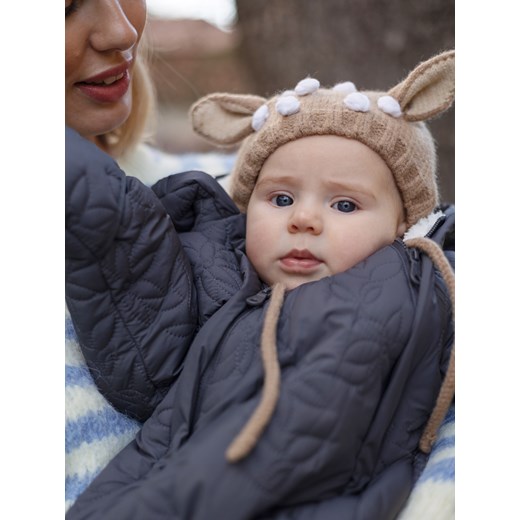 Reserved - Ocieplany kombinezon z kapturem - ciemnoszary ze sklepu Reserved w kategorii Kombinezony i kurtki - zdjęcie 187366270