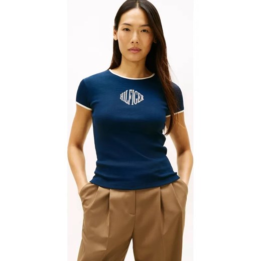 Tommy Hilfiger T-shirt VARSITY | Slim Fit ze sklepu Gomez Fashion Store w kategorii Bluzki damskie - zdjęcie 187366624