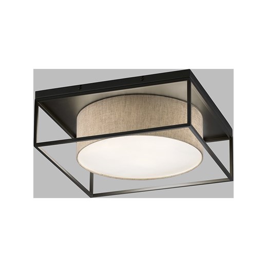 FISCHER &amp; HONSEL Lampa sufitowa &quot;Carre&quot; w kolorze beżowym - 50 x 50 cm ze sklepu Limango Polska w kategorii Oświetlenie - zdjęcie 187367551