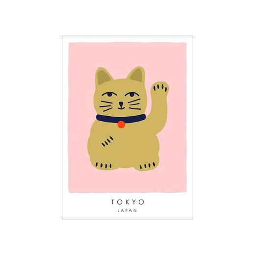 Poster &amp; Frame Druk artystyczny &quot;A Lucky Cat&quot; ze sklepu Limango Polska w kategorii Obrazy - zdjęcie 187367803