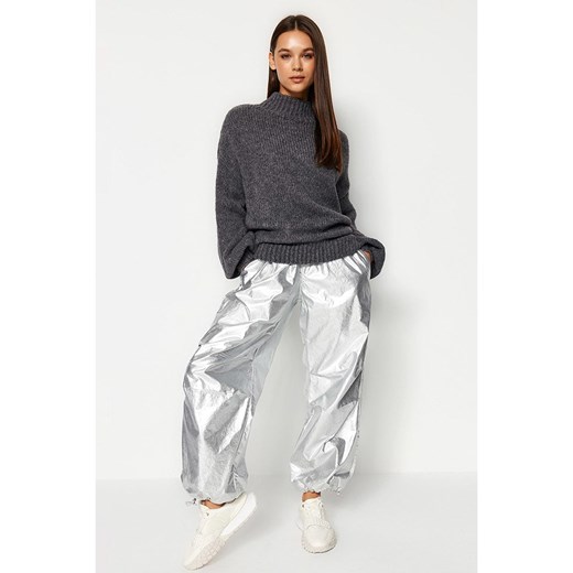 trendyol Sweter w kolorze antracytowym Trendyol M wyprzedaż Limango Polska