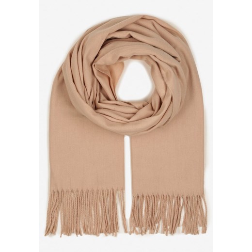 Jasnobeżowy Szalik Michfyndar ze sklepu renee.pl w kategorii Szaliki i chusty damskie - zdjęcie 187368302
