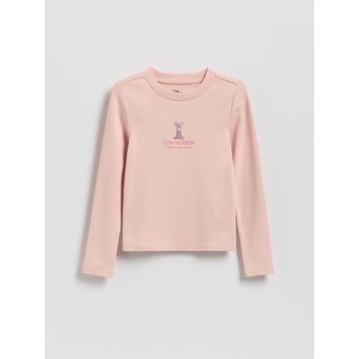 Reserved - Koszulka Kubuś Puchatek - kremowy ze sklepu Reserved w kategorii Bluzki dziewczęce - zdjęcie 187368664