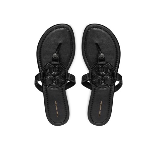 Japonki Tory Burch Miller 161424 Czarny ze sklepu eobuwie.pl w kategorii Klapki damskie - zdjęcie 187368934