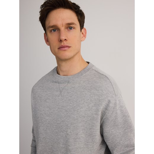 Reserved - Bawełniana bluza oversize - jasnoszary Reserved S okazyjna cena Reserved