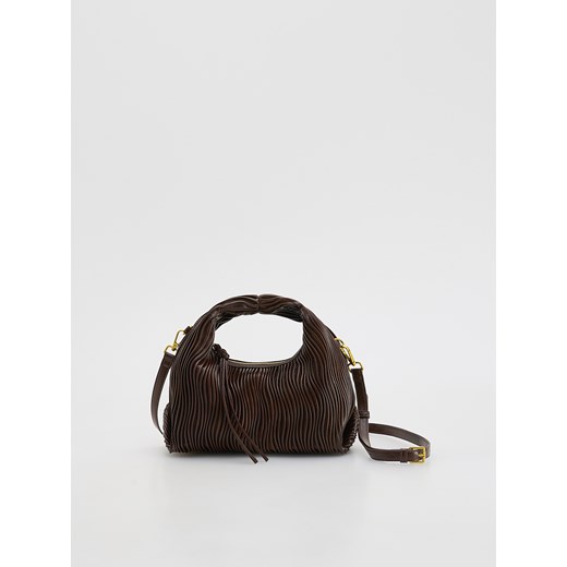 Reserved - Torebka hobo - ciemnobrązowy ze sklepu Reserved w kategorii Torebki damskie - zdjęcie 187369501